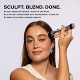 BiomeBlend™ Dual-Ended Sculpt + Blend Brush with Antimicrobial Fibers